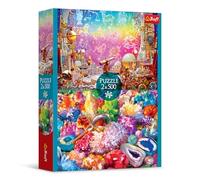 Trefl - Puzzle 2en1 : Cosmos et Cristaux - 2 x 500 pièces - Lot de Deux Puzzles, DIY, Divertissement créatif, pour Adultes et Enfants à partir de 10 Ans