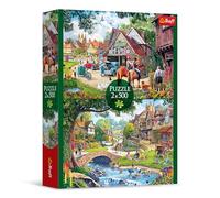 Trefl - Puzzle 2en1 : Vie Idyllique - 2 x 500 pièces - Lot de Deux Puzzles, DIY, Divertissement créatif, pour Adultes et Enfants à partir de 10 Ans