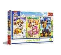 Trefl - Puzzle 3 en 1 : Paw Patrol, Nos Chiens - 3 x 50 Pièces, Ensemble de Trois Puzzles pour Les Enfants à partir de 4 Ans