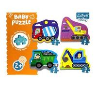 Trefl – Puzzles – Véhicules d'un chantier de construction – 3 à 6 pièces – 4 ensembles – Dès 2 ans