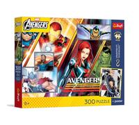 Trefl - Puzzle 300 pièces, La Force des équipes,The Avengers, 8+ | Premium Plus UFT, À assembler, Affiche de collection incluse, Développement de la concentration et de l'observation