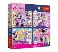 Trefl - Puzzle 4 en 1: Disney, Moments Magiques - 4 x 88 Pièces - Affiche à Collectionner, Jeu de Quatre Puzzles pour Enfants à partir de 5 Ans