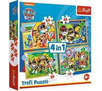 TREFL - PUZZLE 4 EN 1 - PAW PATROL 34395