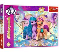 Trefl Puzzle à paillettes My little Pony, avec paillettes, 100 pièces, 48 x 34 cm, 14831
