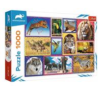 Trefl - Nature Sauvage - 1000 Pièces, Puzzles d'animaux, Animaux du Monde, Cadres Colorés, Puzzle, Divertissement Créatif, Cadeau, Amusement, Puzzles Classiques