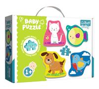 Trefl, Puzzle, Animaux, 2 Pièces, 4 Sets, Baby Classic, pour Enfants à partir de 1 an