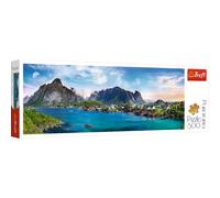 Trefl, Puzzle, Archipel des Lofoten, Norvège, 500 Pièces, Panorama, Qualité Premium, pour Adultes et Enfants à partir de 10 Ans