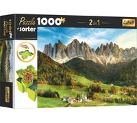 TREFL Puzzle avec trieur 2in1 Dolomites, Italie 1000 pièces