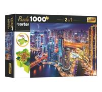 TREFL Puzzle avec trieur 2in1 Night Dubai 1000 pièces