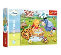 Trefl - Puzzle - Bain de Porcinet Disney Winnie l'ourson 30 Pièces, pour Enfants à partir de 3 Ans