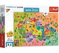 TREFL Puzzle Carte de la République tchèque 44 pièces