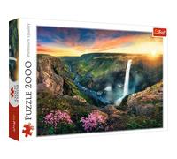 Puzzle 2000 pièces : Cascade de Háifoss, Islande G