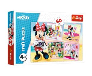 Trefl - Puzzle - Charmante Minnie Minnie Disney 60 Pièces, pour Les Enfants à partir de 4 Ans