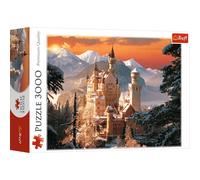 Trefl, Puzzle, Château d'hiver de Neuschwanstein, Allemagne, 3000 Pièces, Qualité Premium, pour Adultes et Enfants à partir de 15 Ans