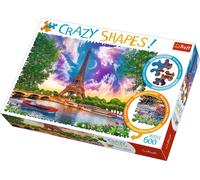 Trefl Puzzle Ciel sur Paris / 600 pièces Crazy Shapes