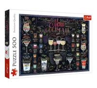 Trefl Puzzle Cocktail Menu, Drinks, 500 Teile, 48 x 34 cm, 37452
