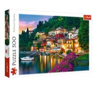 Trefl, Puzzle, Comer See, Italien, 500 Teile, Premium Quality, für Erwachsene und Kinder AB 10 Jahren, Lac de Côme