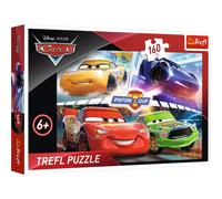 Trefl - Puzzle - Course Gagnante Disney Voitures 160 Pièces, pour Enfants à partir de 6 Ans