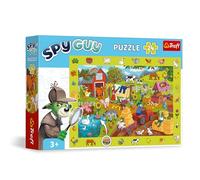 Trefl - Puzzle d’Observation Spy Guy : Ferme - 24 Pièces - Trouvez Tous Les Objets du Cadre, Puzzle Coloré Plein de Détails, Développement de Perspicacité pour Les Enfants à partir de 3 Ans