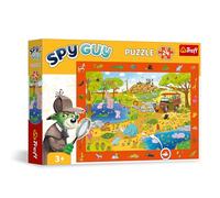 Trefl - Puzzle d’Observation Spy Guy : Safari - 24 Pièces - Trouvez Tous Les Objets du Cadre, Puzzle Coloré Plein de Détails, Développement de Perspicacité pour Les Enfants à partir de 3 Ans