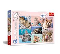 Trefl - Puzzle - dans Le Monde des Chats 100 Pièces, pour Les Enfants à partir de 5 Ans