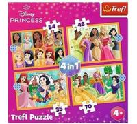 TREFL Puzzle des princesses Disney : Mä rchen 4in1 ( 35,48,54,70 pièces)