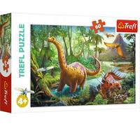 TREFL Puzzle Dinosaures en mouvement 60 pièces