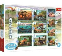 TREFL Puzzle Dinosaures MEGA PACK 10v1