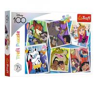Trefl Donald Duck Disney Heroes-Puzzle de 200 pièces-Collage avec Les héros de Contes de fées, pour Les Enfants âgés de 7 Ans et Plus, 13299