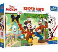 TREFL Puzzle double face Mickey's Club SUPER MAXI 24 pièces