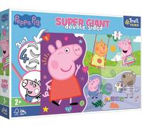 TREFL Puzzle double face Peppa Pig SUPER GIANT 15 pièces