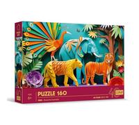 Trefl - Puzzle Effet 3D, Jungle - 40e Anniversaire Trefl, Puzzle coloré, pour Les Enfants à partir de 6 Ans