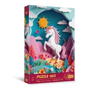 Trefl - Puzzle Effet 3D, Licorne - 160 éléments - 40e Anniversaire Trefl, Puzzle Coloré avec des Animaux, pour Les Enfants à partir de 6 Ans