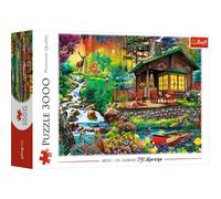 Trefl, Puzzle, EIN Waldhäuschen, 3000 Teile, Premium Quality, für Kinder AB 14 Jahren, Farbig, 33074