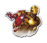 Trefl - Puzzle en Bois Contour Marvel Avengers, Courageux Iron Man - 160 Pièces, Wood Craft, Puzzle à Formes irrégulières, 10 Figurines, Casse-tête Premium, pour Adultes et Enfants à partir de 9 Ans