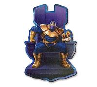 Trefl – Puzzle en bois contour Marvel Avengers: Thanos sur son trône, 160 pièces, 10 figurines