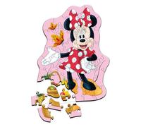 Trefl Bois : Disney Minnie, Joyeuse Minnie-50 Pièces, Wooden Puzzle, Formes irrégulières, 10 Figurines, pour Enfants à partir de 5 Ans, 20279, Multicolor