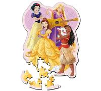 Trefl - Puzzle en Bois : Disney Princess, Princesses charmantes - Puzzle en Bois de 50 pièces, Formes irrégulières, 10 Figurines. Puzzle Moderne pour Enfants de 5 Ans et Plus