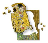 Trefl - Puzzle en Bois : Le Baiser, Gustav Klimt - 200 éléments, Puzzle artistique Wooden Puzzle, Peintures Célèbres, Artistes Célèbres, Divertissement Créatif pour Adultes et Enfants à partir de 9 ans