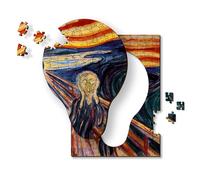 Trefl - Puzzle en Bois : Le cri, Edvard Munch - 200 pièces - Puzzle Artistique Wooden Puzzle, Tableaux connus, Artistes Célèbres, pour Adultes et Enfants à partir de 9 Ans