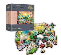Trefl Puzzle en Bois - Maison sur La Plage 500+1 Pièces, Artisanat en Bois, Formes Irrégulières, 50 Figures De Voyage, Puzzle Moderne De Qualité Supérieure, Bricolage, pour Adultes Et Enfants
