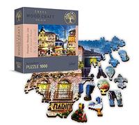 Trefl - Puzzle en Bois, Rue Française - 1000 Pièces, Artisanat en Bois, Formes Irrégulières, 100 Figures De Monuments Et Symboles Français, Puzzle Moderne, Bricolage