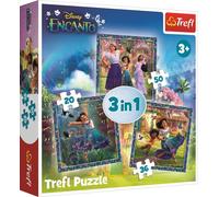 TREFL Puzzle Encanto : signes 3in1 (20,36,50 pièces)