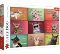 TREFL Puzzle Expressions de chats drôles 1500 pièces