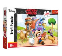 Trefl - Puzzle - Fermier Miki Disney Mickey Mouse et Ses Amis 160 Pièces, pour Les Enfants à partir de 6 Ans