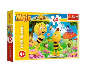 Trefl - Puzzle - Fleur pour Maja Maya l'Abeille 60 Pièces, pour Enfants à partir de 4 Ans