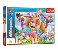 Trefl TR14818, Glitter-Puzzle mit 100 Teilen - Paw Patrol, Puzzle mit 100 Teilen, Coloré