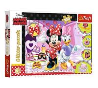 Trefl - Puzzle Glitter - Minnie et Sparkles - Disney Minnie - 100 Pièces, pour Enfants à partir de 5 Ans