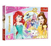 Trefl TR14819, Glitter-Puzzle mit 100 Teilen - Arielle, Die Meerj, Puzzle mit 100 Teilen