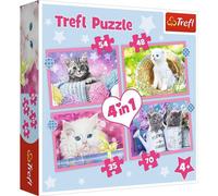 TREFL Puzzle Happy Cats 4in1 (35,48,54,70 Teile)